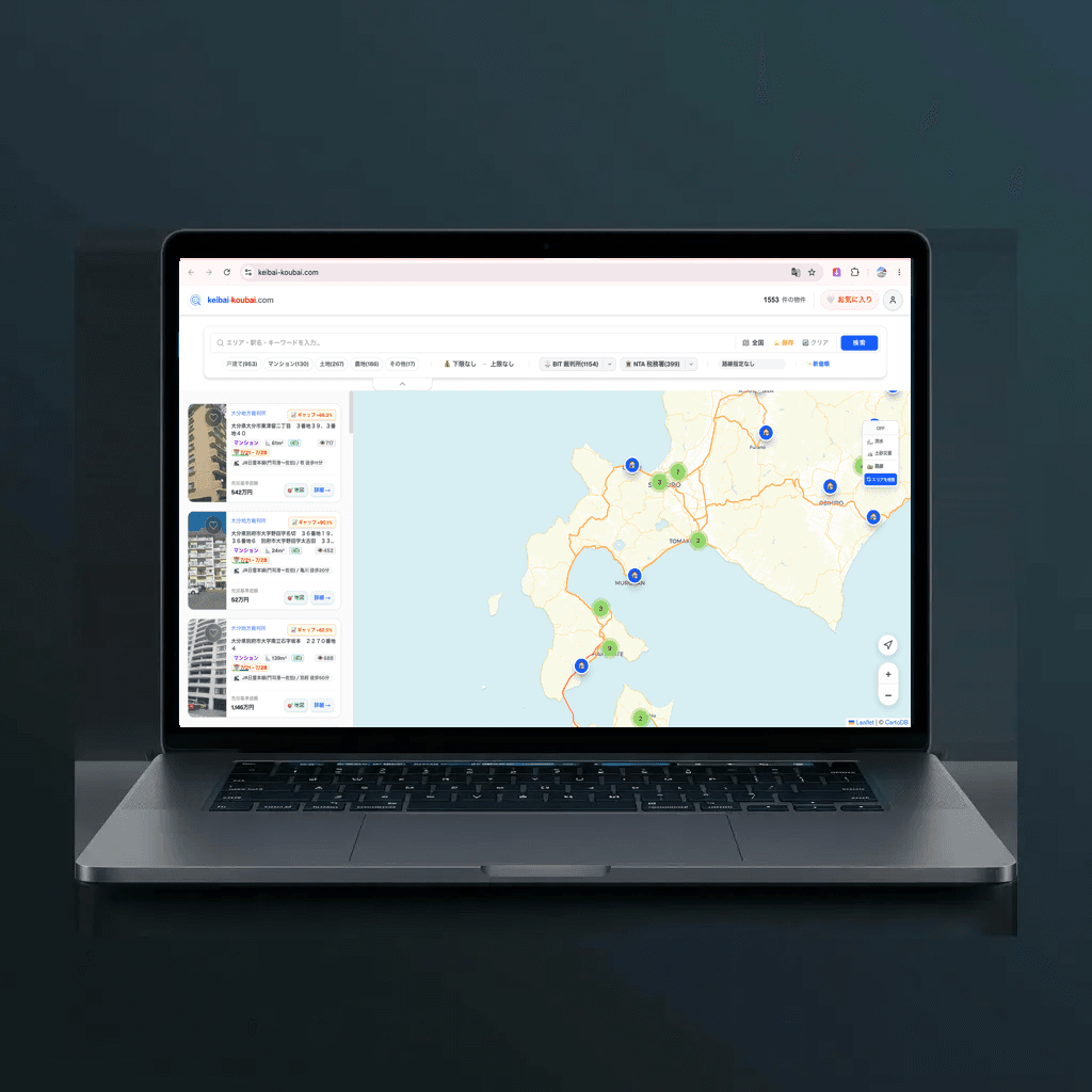 Keibai-Koubai App Mockup